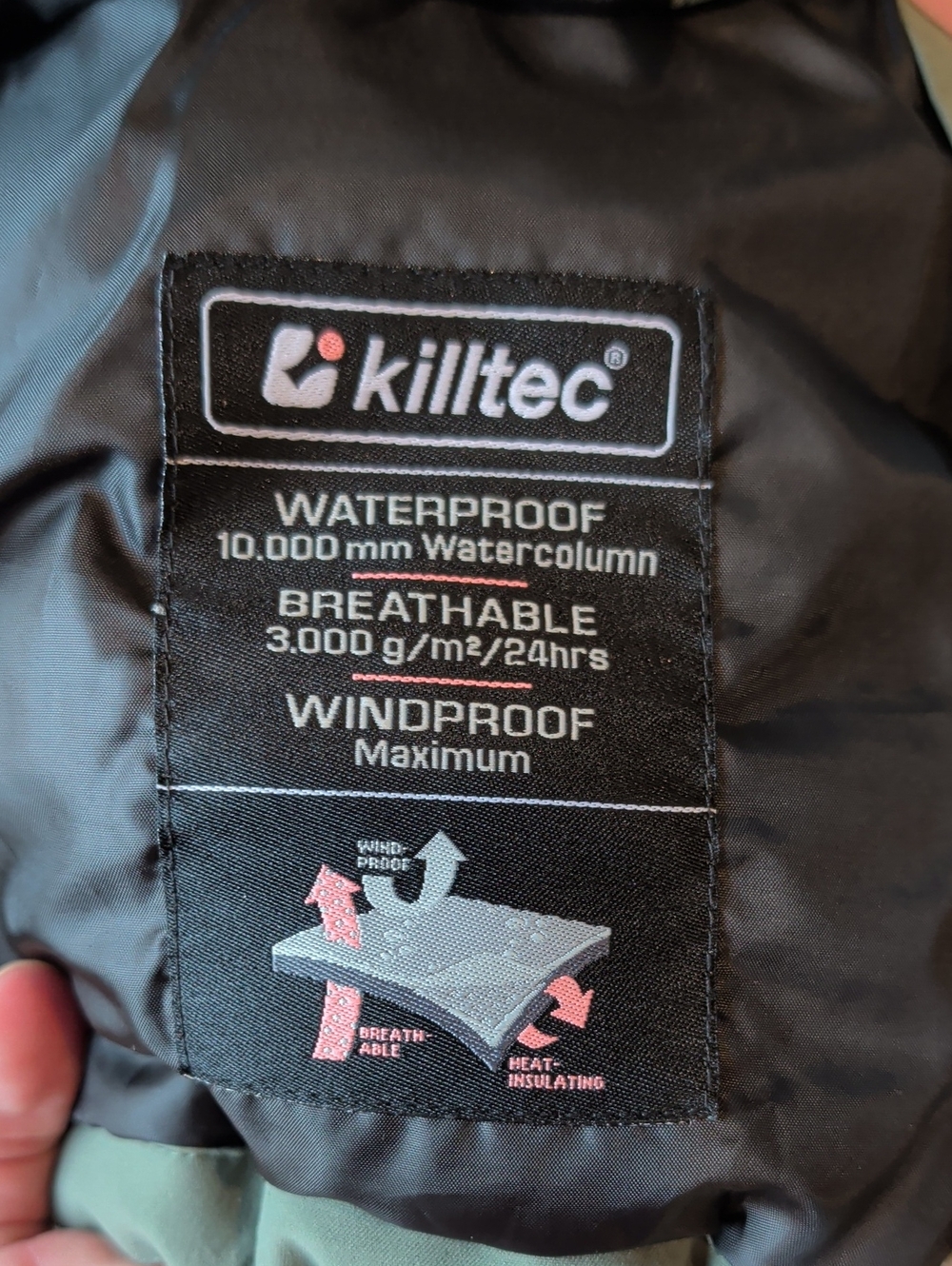 Killtec Women's Pink & Sage Colorblock Ski Jacket 8 - Picture 7 of 8